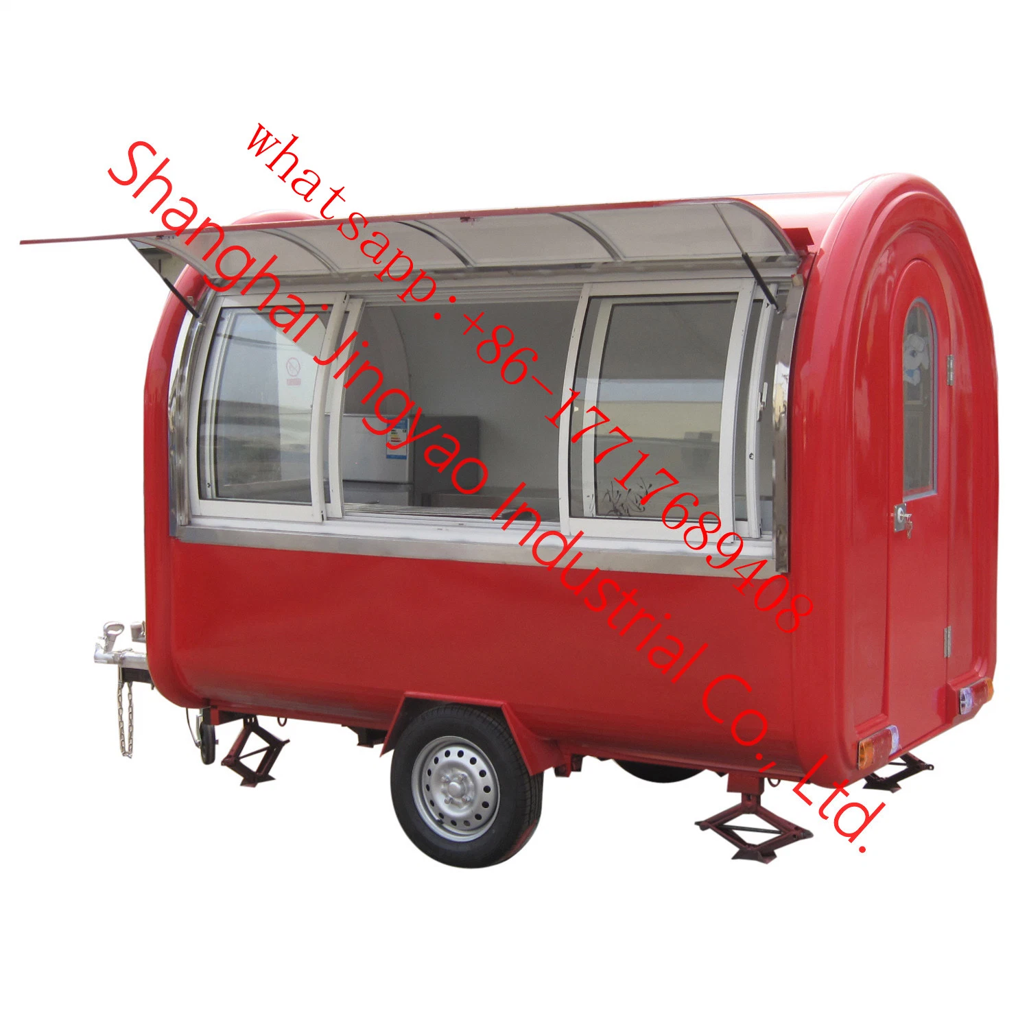 Drink Service Cart Street Mobile Food Truck Ice Cream Cart Trailer Popcorn Trailer Drinks Food Cart Hot Dog Food Kiosk