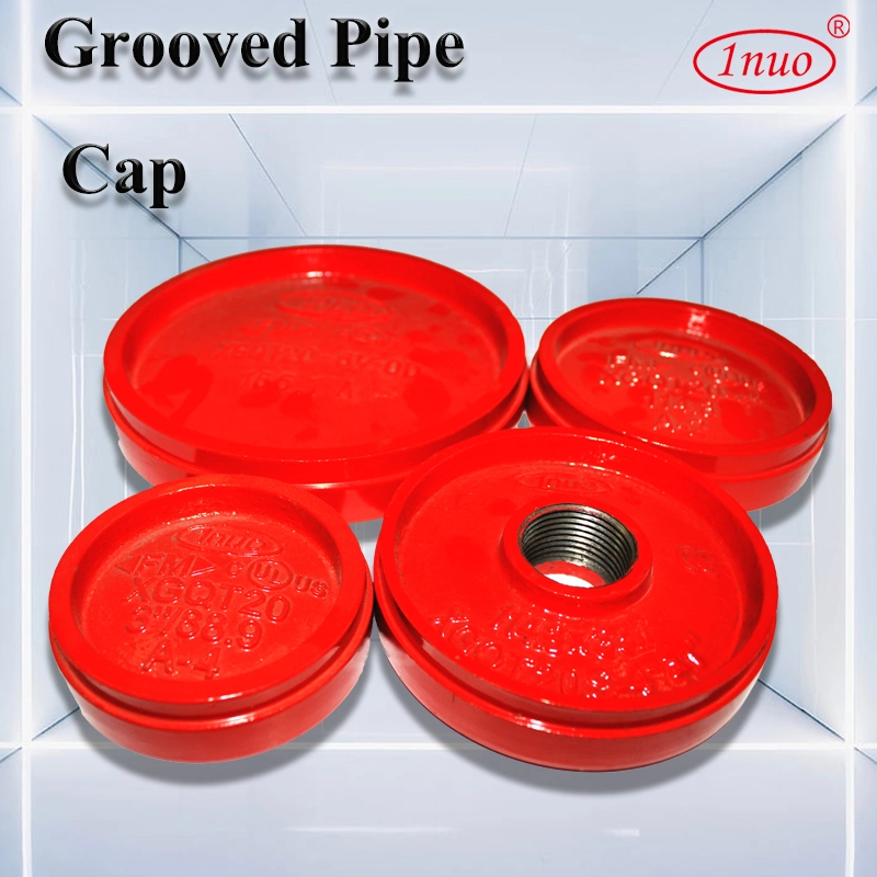 1"-12" Grooved Ductile Cast Iron Cap Fittings for Pipe