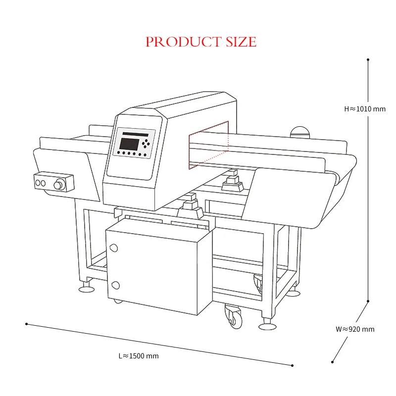 High Sensitivity Best Price High Accuracy Food Metal Detector Machine