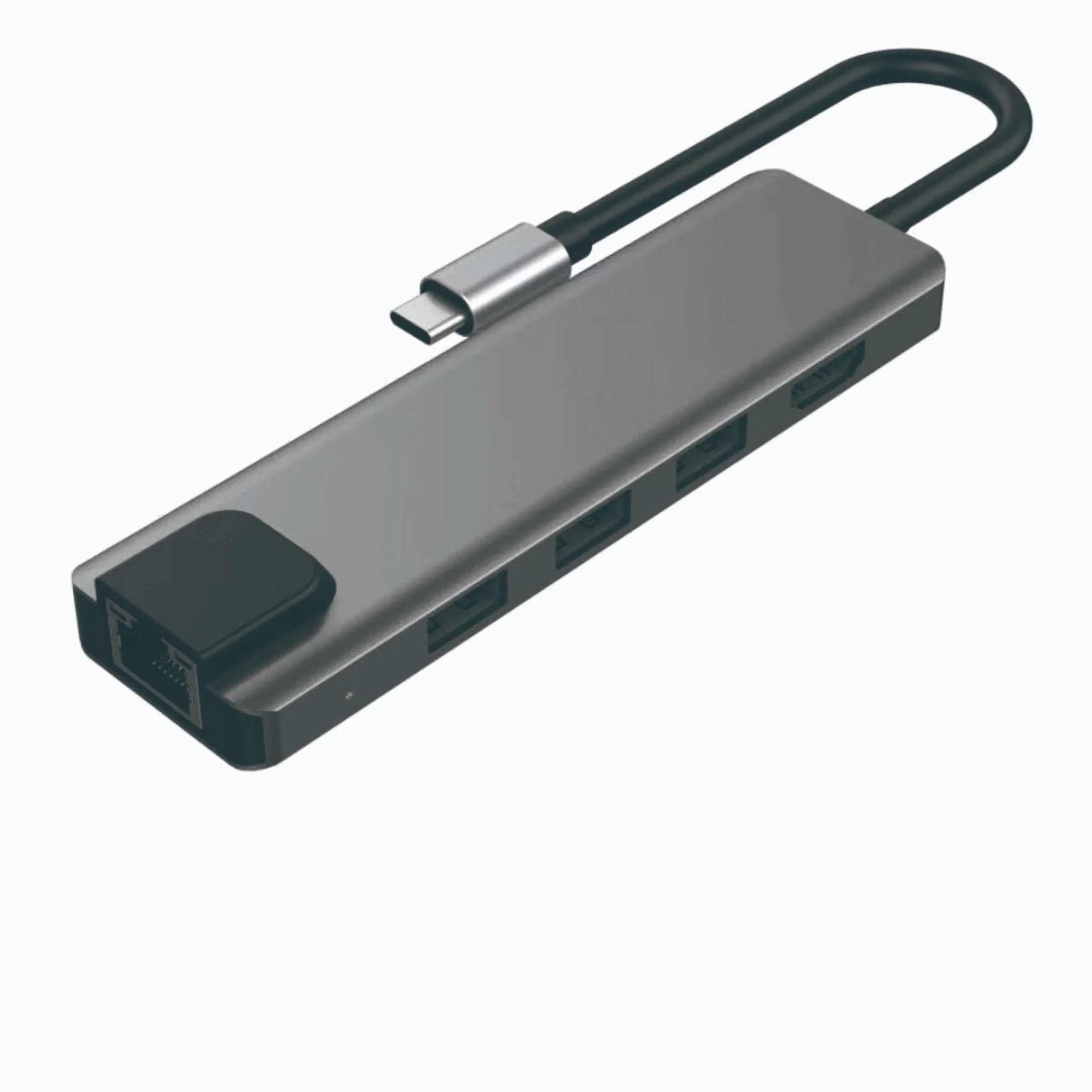 7 Zoll 1 Aluminium USB3,0 USB3,1 USB-C Typ C USB SD TF-Kartenleser HD-Mi Typ-C Hub