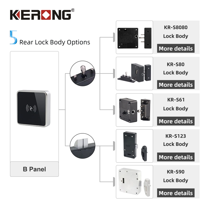 KERONG Gym Electrical Remote Control Bluetooth Smart Card RFID Locker Lock