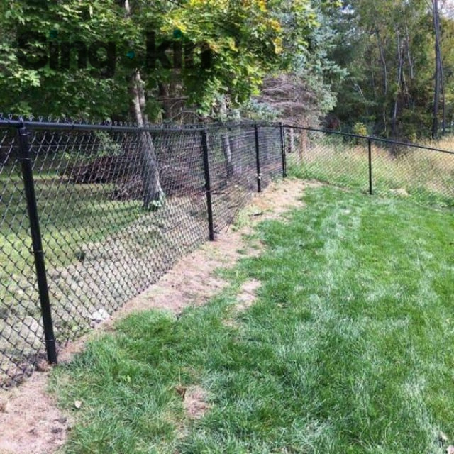 O PVC preto plástico revestido Wire Mesh cantar travando abraçadeiras para cerca metálica