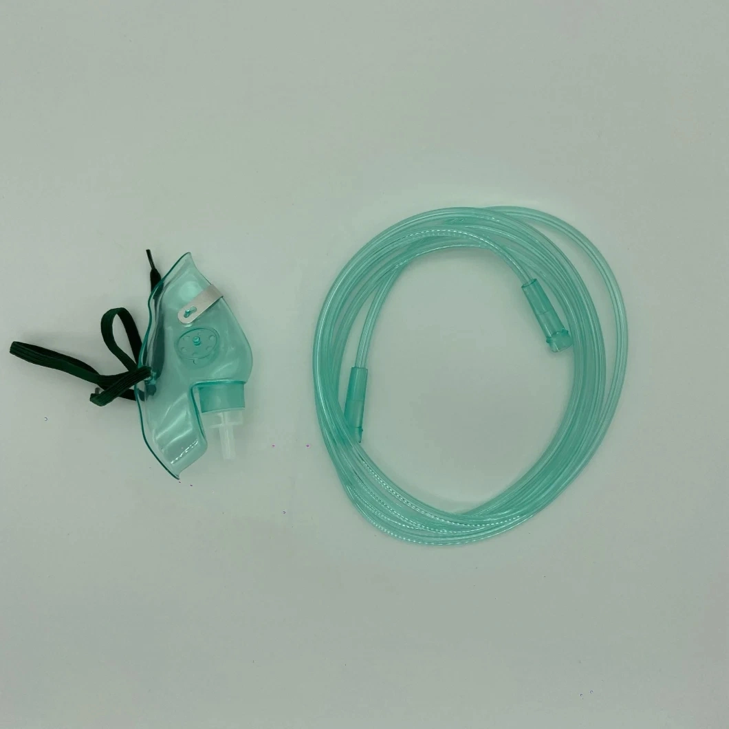 Best Price Adjustable PVC Facial Oxygen Venturi Mask Nebulizer Strap Single Medical Face Oxygen Mask