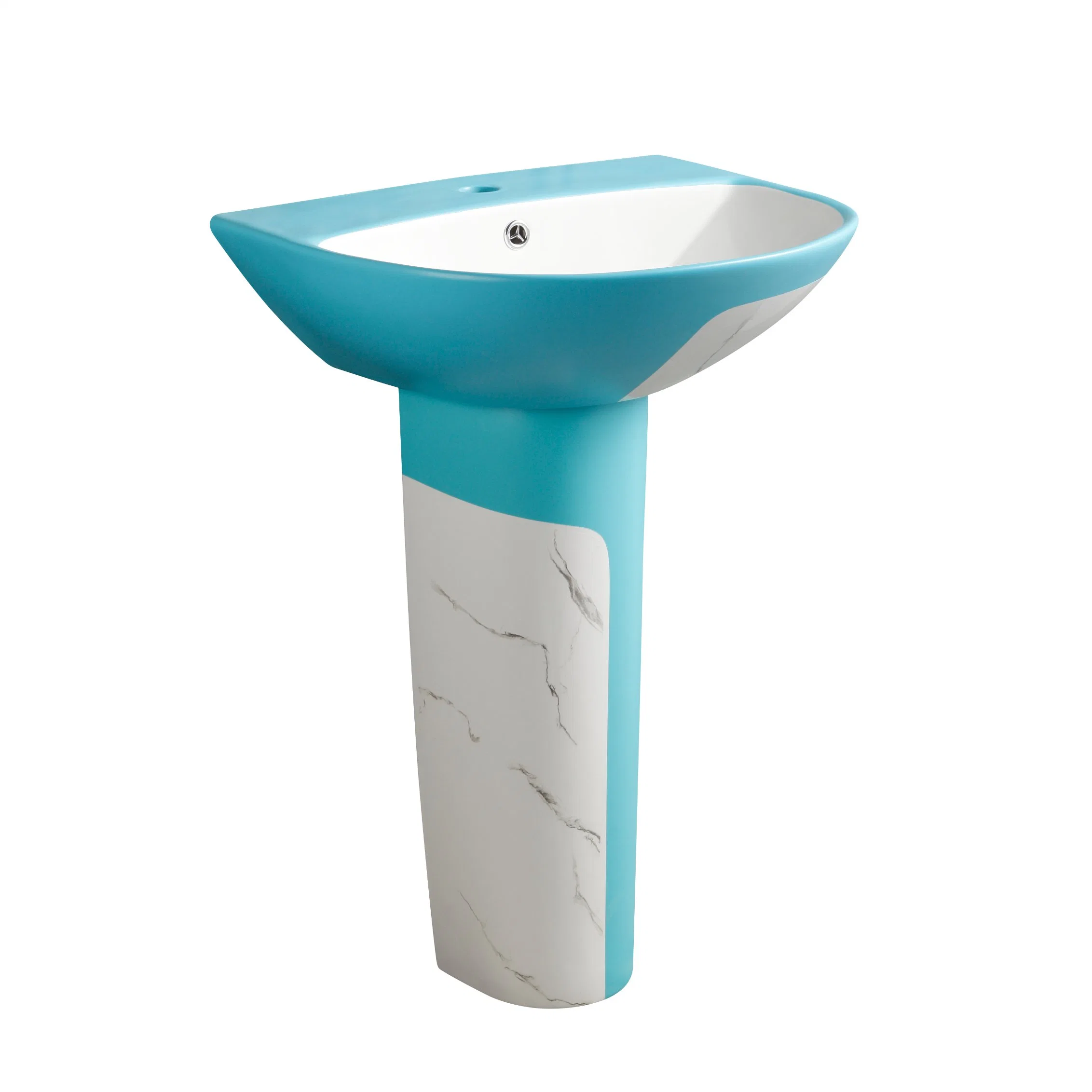 Ceramic Floor Standing Wash Hand Pedestal Basin Sink Washbasin