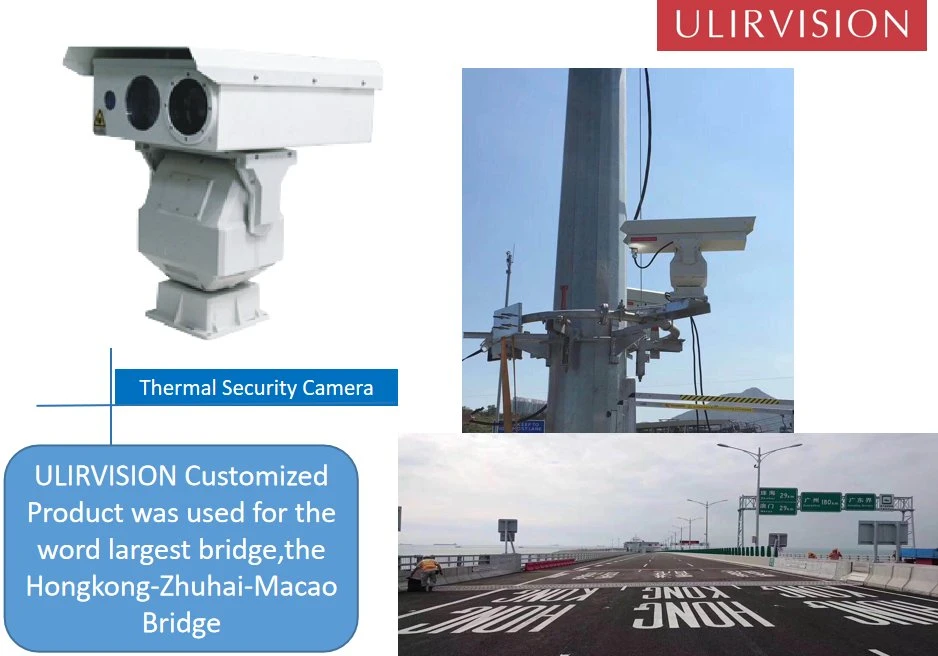 Cámara de imágenes térmicas Ulirvision Monitoreo de seguridad térmica PTZ de doble espectro de uso intensivo Sistema Tc800PTZ