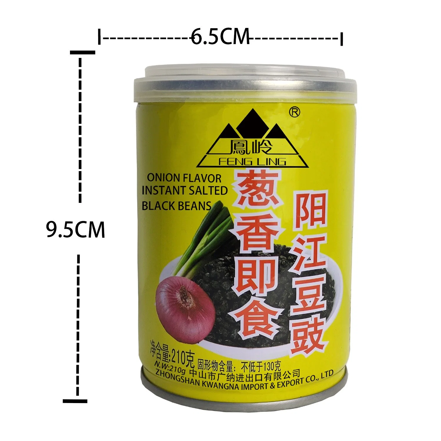 Good Taste of OEM Onion Flavor Instant Preserved Fermented Dried Slated Black Beans