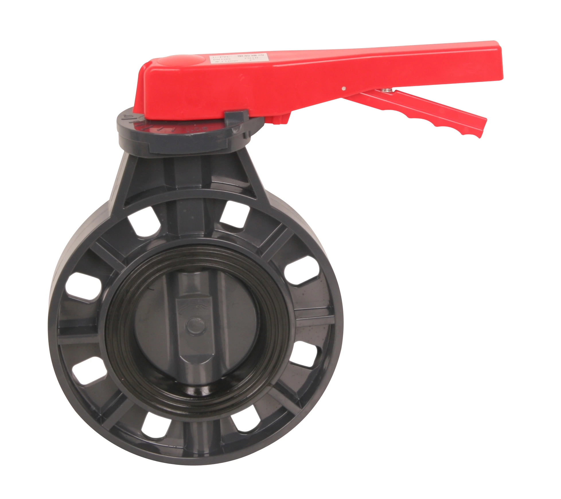 DN65mm 2 1/2'' Plastic PVC Butterfly Valve for Pipe Fittings Water Supply