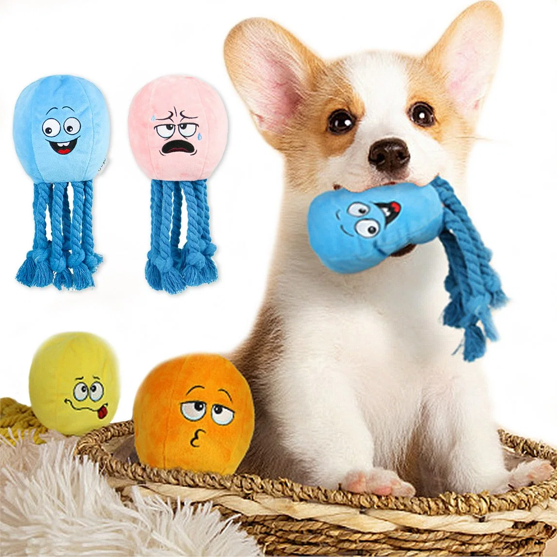 Squeaky perro lindo juguetes Peluches para pequeñas y medianas perros