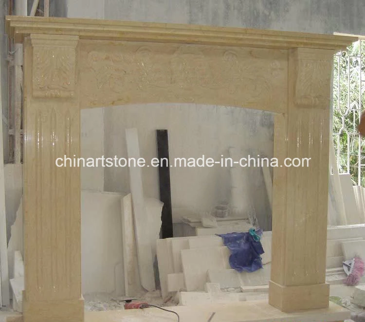 China Marble Nature Stone Modern and Antique Fireplace for Home Decoration