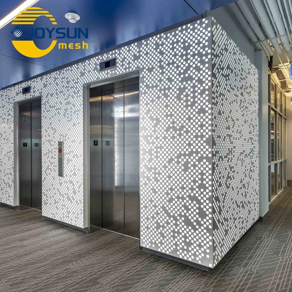 3mm Matériau de construction Façade en aluminium Revêtement de mur-rideau micro-perforé Panneau extérieur Matériaux de motif.