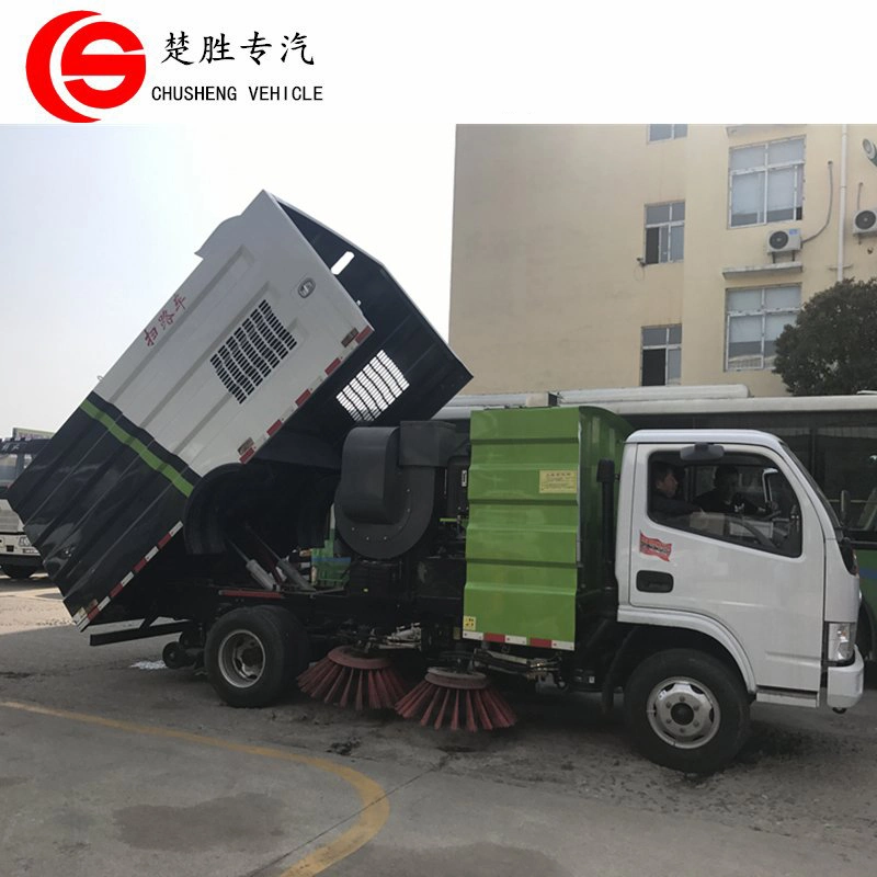 China 4X2 Small Vacuum Street Sweeper Truck Road Sweeping