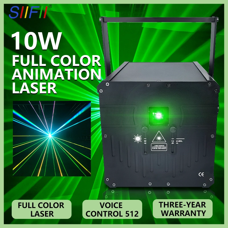 Professional Stage Lighting Projector Full Color Animation Mini 1W-10W RGB DJ Disco Laser Light