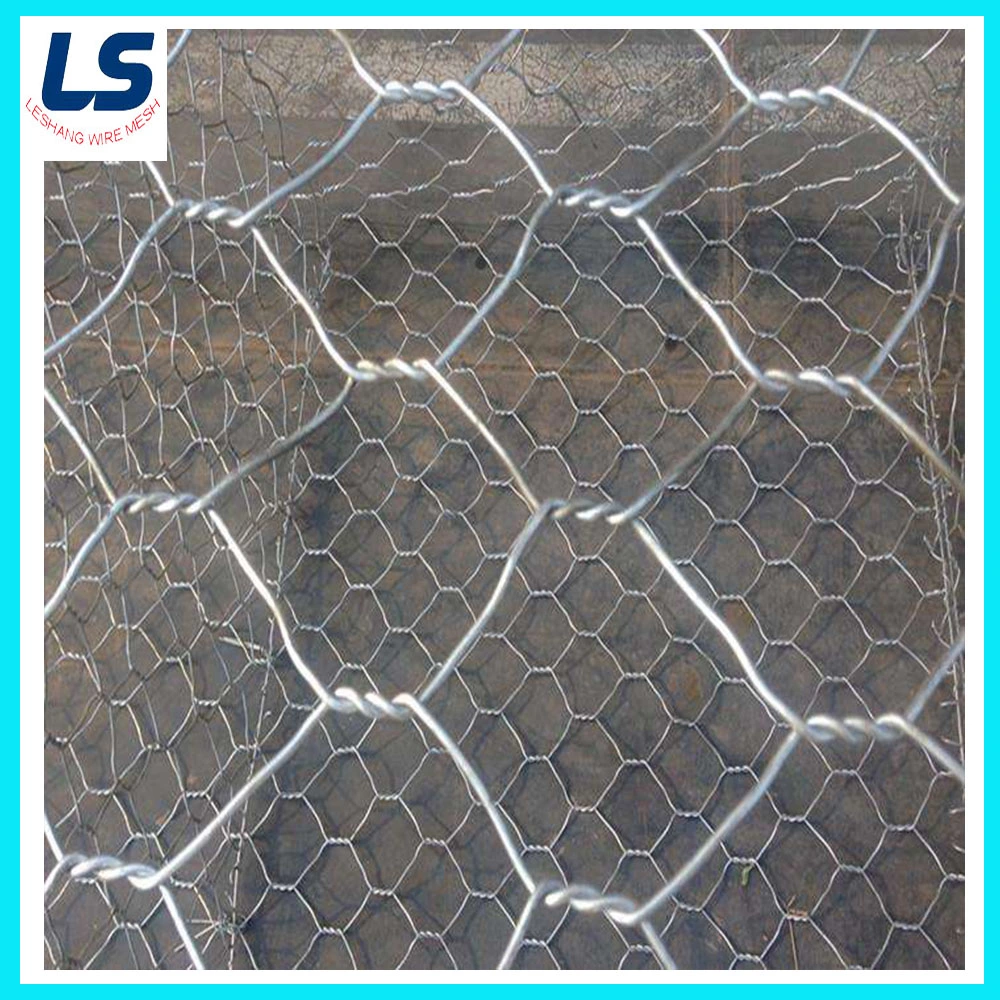 80X100mm Gabion Cage in Galvanized Wire Mesh