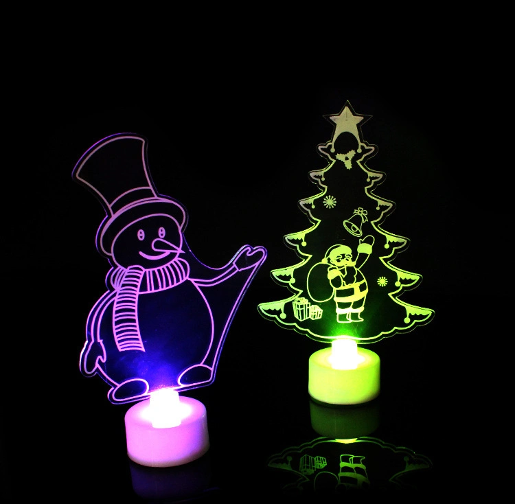تصميم جديد 3D الأطفال LED ضوء الليل المصباح سلسلة عيد الميلاد ديكور ليلي بضوء مصباح طاولة