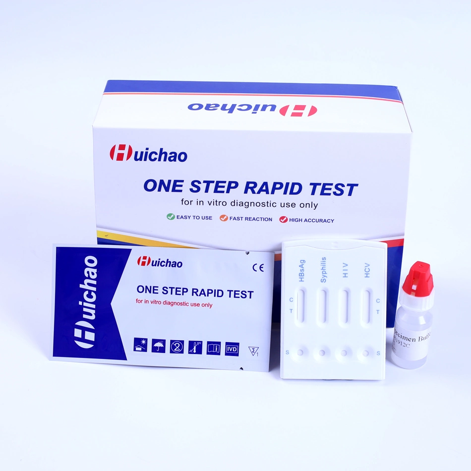 Las enfermedades infecciosas Malaria/Hbsag/VHC/VIH/Sífilis Kit de prueba rápida
