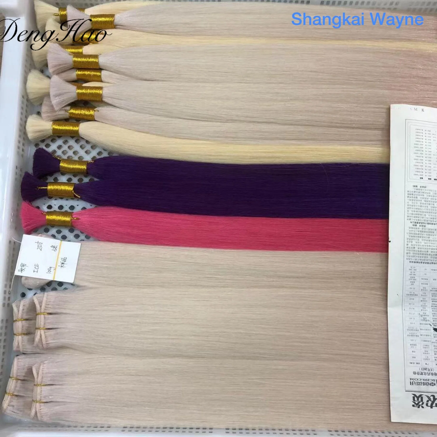 Double Drawn High Quality 100% Remy Virgin Human Hair Bulk Hair Extension