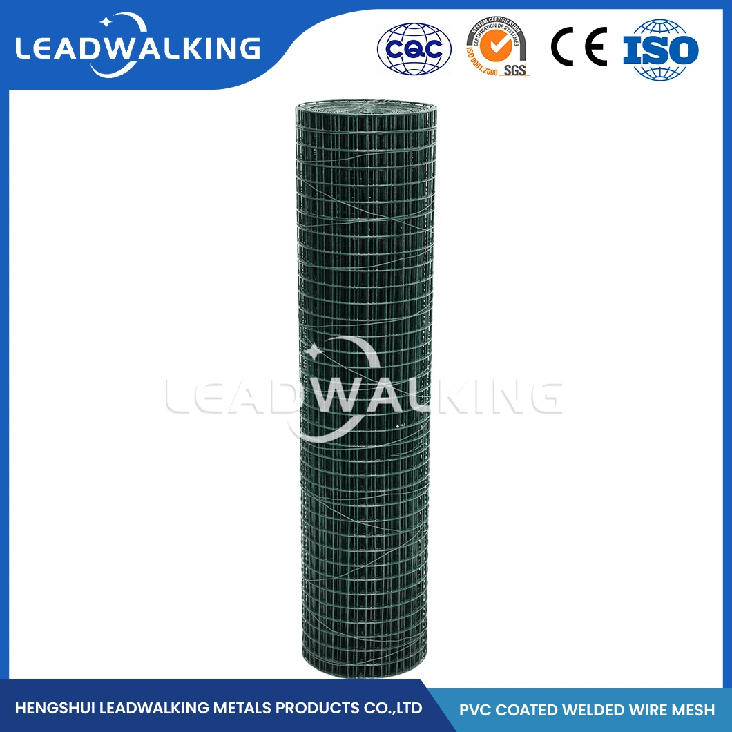 Leadwalking Cheap Welded Wire Mesh Manufacturing OEM Customized 14G PVC-Coated Welded Wire Mesh China 10m Length Cheap Plastic Coated Welded Wire Mesh