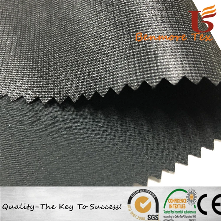 Polyester Pongee Grid Fabric Compound Strick Mesh Tuch / Jacke Stoff / Funktionsgewebe