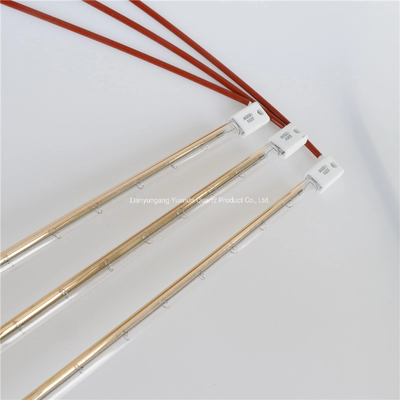 IR Emitter Quartz Heater Half Gold Plated Sk15 Halogen Infrared Element Heat Lamp