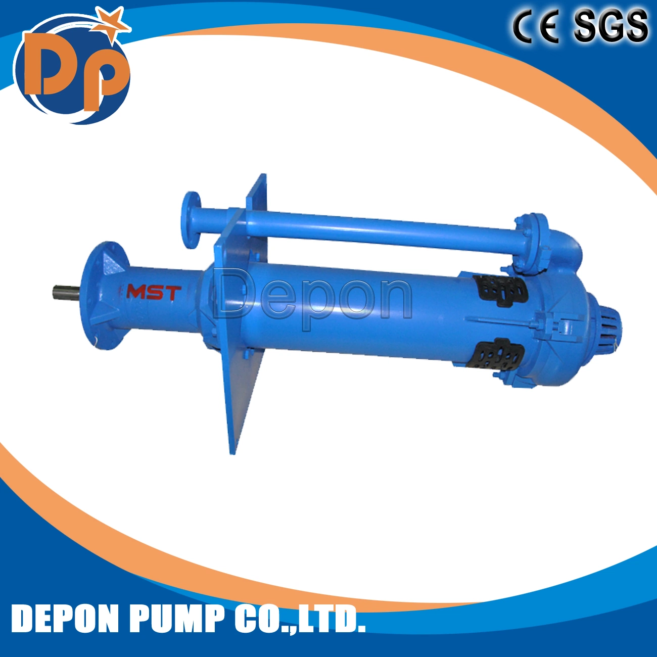 Long Shaft Electric Motor Open Well Water Tank Centrifugal Vertical Slurry Pump