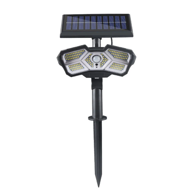 Outdoor Ground Solar Light Motion Sensor Security Wall Light Lamp with Remote Control