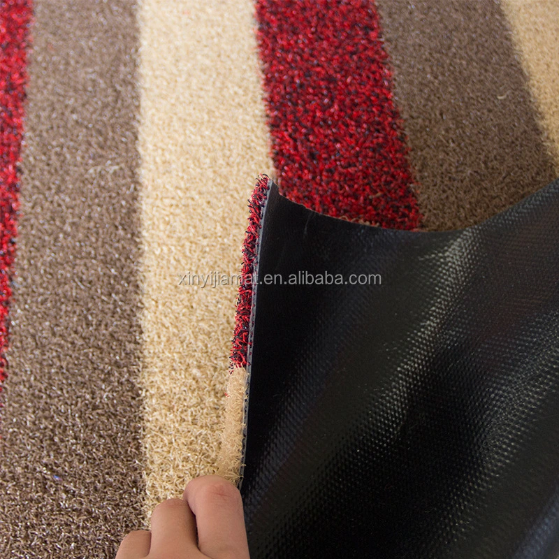 PP Material Surface Cut Pile Artificial Grass Floor Mat with PVC Backing