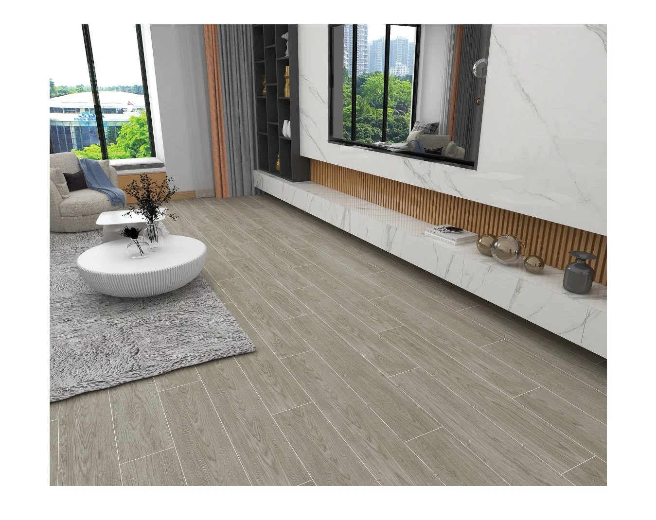 Foshan Building Material 200X1200mm 200X1000mm Glazed Porcelain Wooden Ceramic Floor Wall Tile