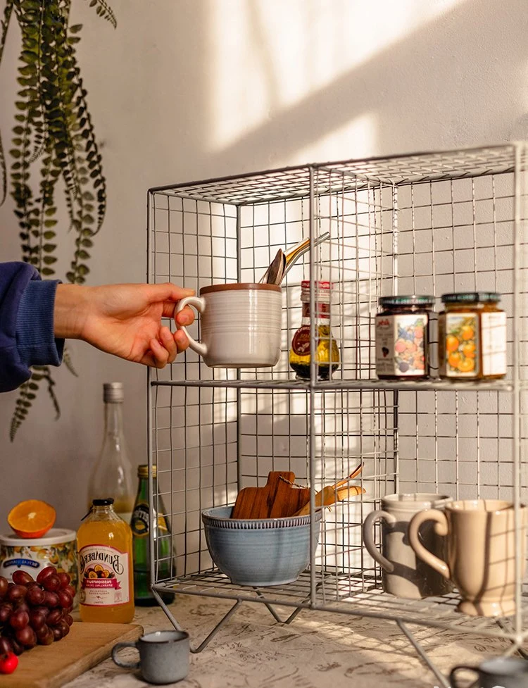 Modern in Design with an Industrial Feel Storage Unit for Kitchens