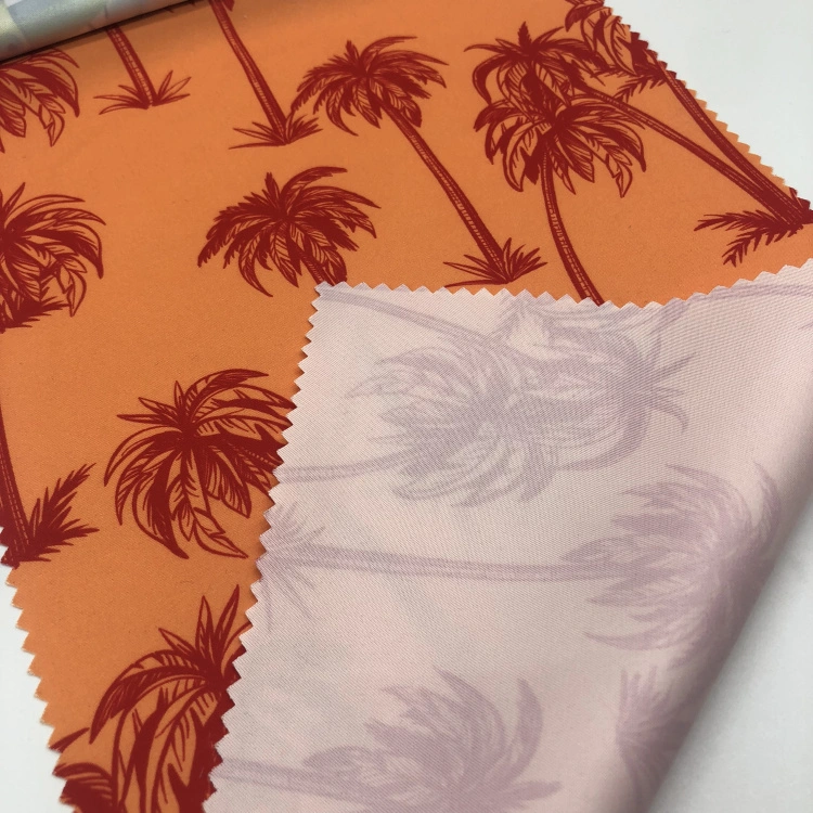 2022 Hot-Sale Products Hawaii Waterproof Beach Pants Fabric Peach Skin Digital Print Fabric