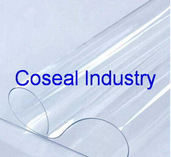 Vinyle transparent en PVC nappe en rouleau clair PVC imperméable en plastique des nappes de la vente