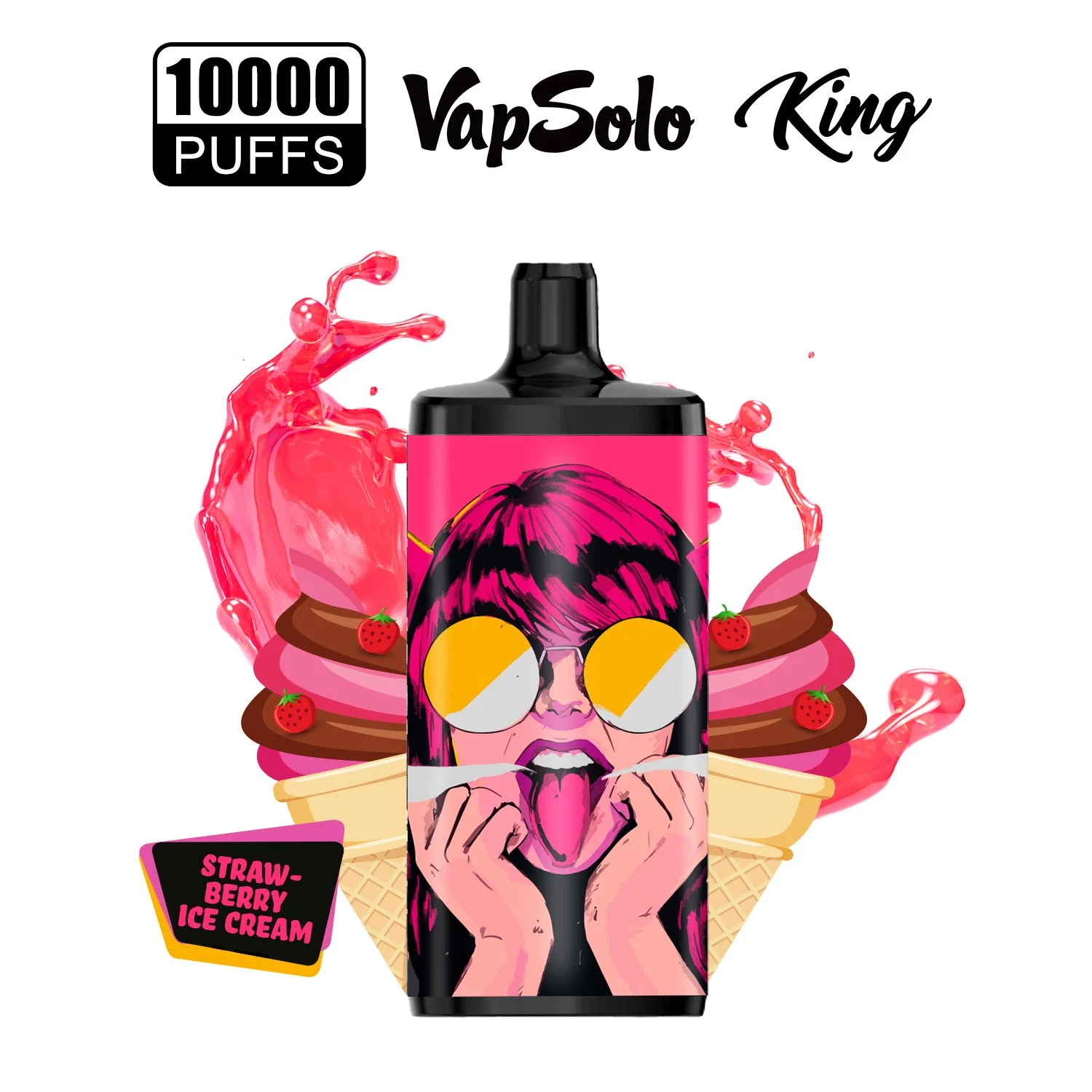 Bang King Vapsolo Latest Disposable/Chargeable Electronic Eigarette King Max 10000 Puffs Randm Tornado 10000 Puffs Disposable/Chargeable Vape