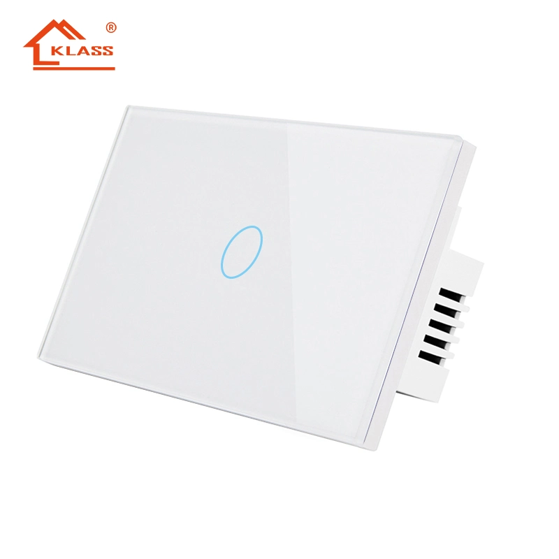 KLASS APP/Voice Control con pantalla táctil inductiva 1/2/3/4 Gang Light Interruptor para Smart Home Us interruptor de pared estándar