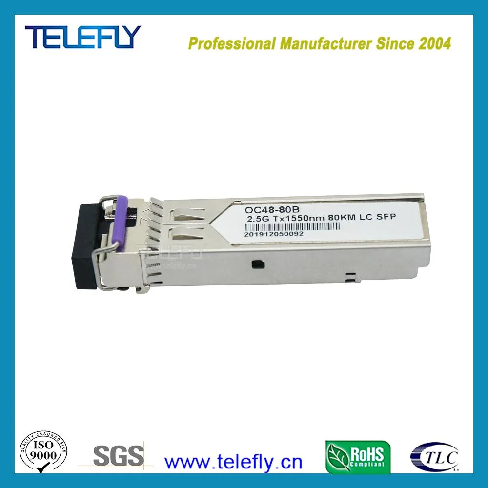 Finisar 2.5g SFP Bidi 80km Optical Communication Module Factory Price