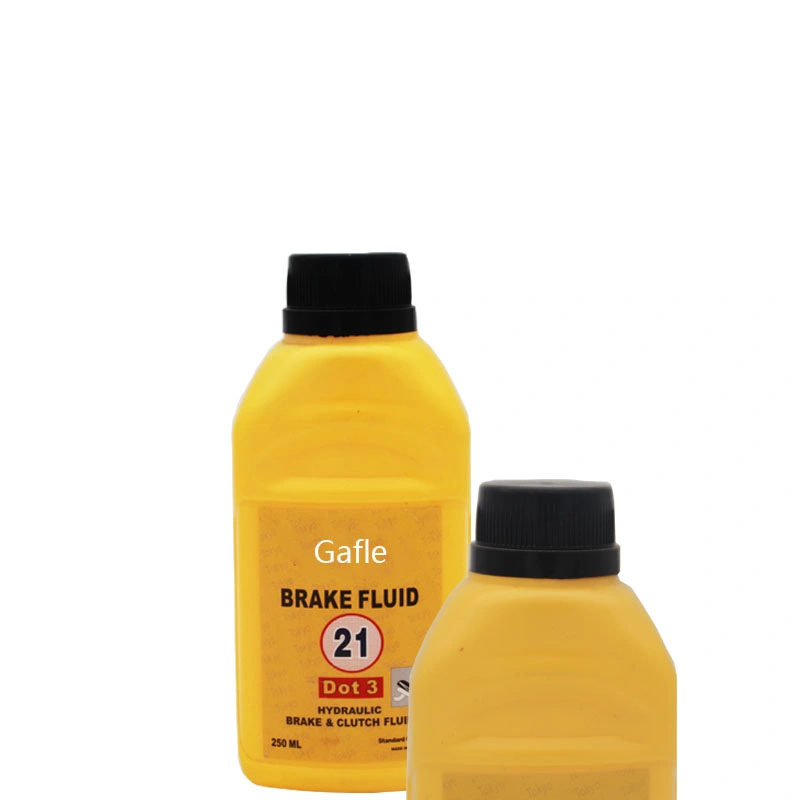 Gafle Lubraicant Oil 250ml/500ml de base de etileno de Automoción de líquido de frenos DOT3