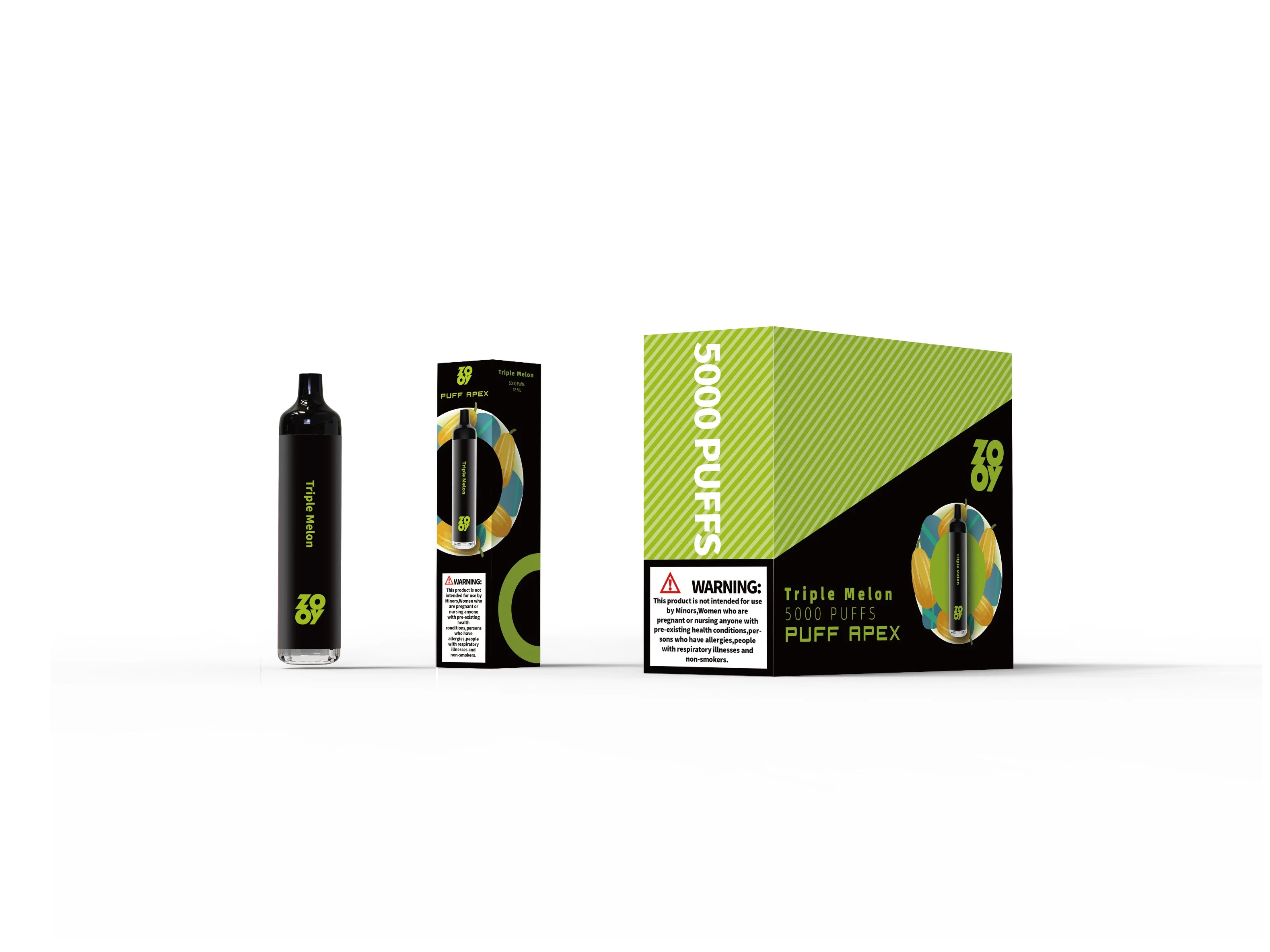 Vaporizador Zooy Apex 5000 Puffs desechable VAPE Pen Hookah 550mAh Batería recargable 13ml prellenada E Juice vapor E malla para cigarrillos Logotipo personalizado de la bobina OEM ODM