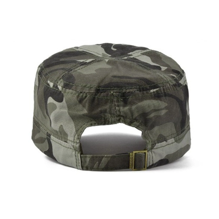 Los hombres clásica de algodón bordados personalizados Unisex verde Camuflaje Camuflaje Gorra del Ejército