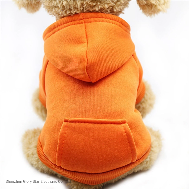 Productos para Mascotas de bolsillo de color puro perro Sudadera con capucha ropa accesorios para mascotas