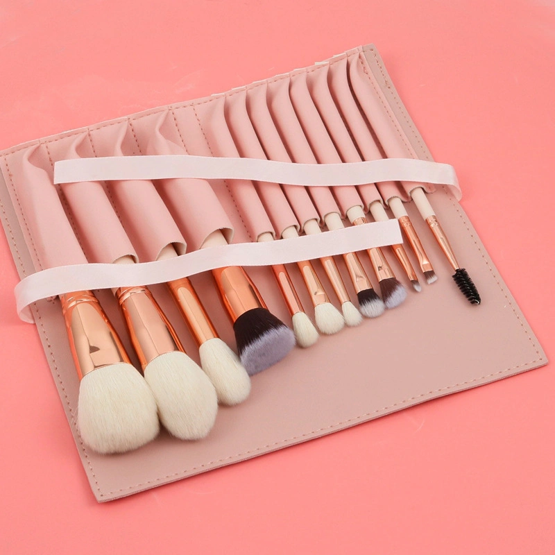 Pink Fairy Face Value Bag Soft Hair Tool 12 Girls&prime; Powder Makeup Brush