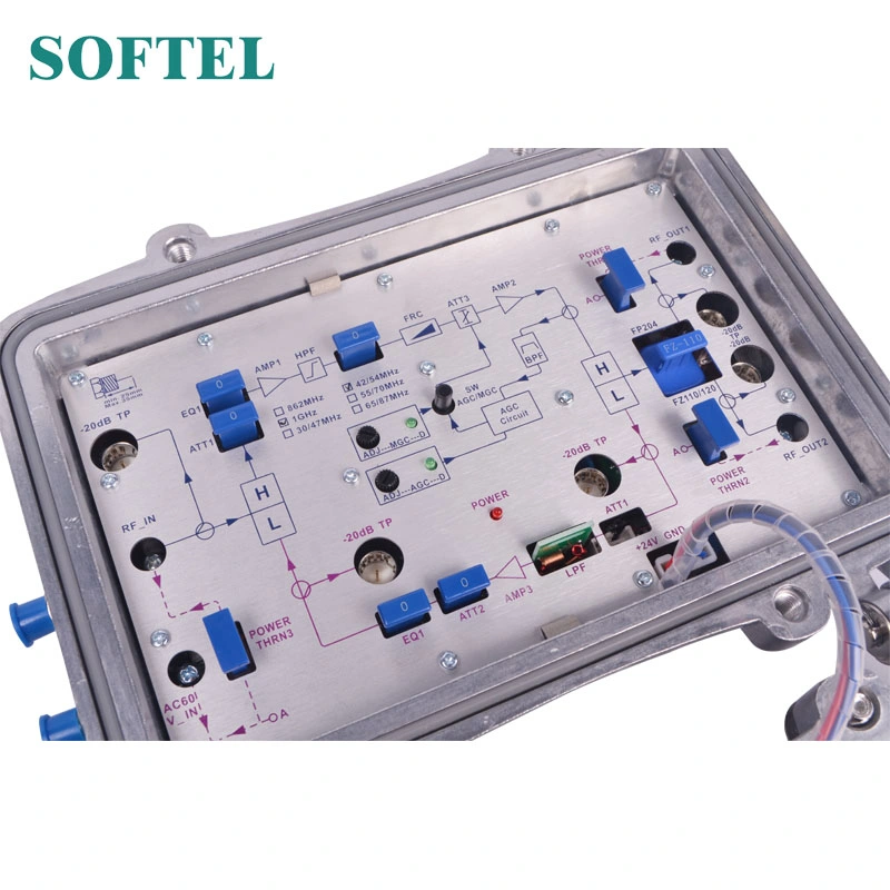 CATV Trunk Cable Booster Outdoor RF Amplifier with Return Path