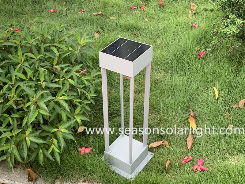 Bright LED Light Lamp Outdoor Garden Decoration Lighting Smart Solar Bollard Light with Solar Panel