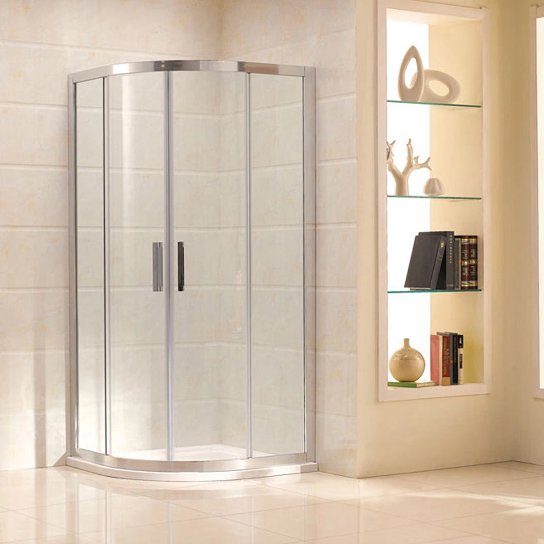 Qian Yan Half Wall Shower Glass China Luxurious Simply Smart Bathroom Not Easy to Fall off Black Luxury Stainless Steel Bathroom Shower Enclosure