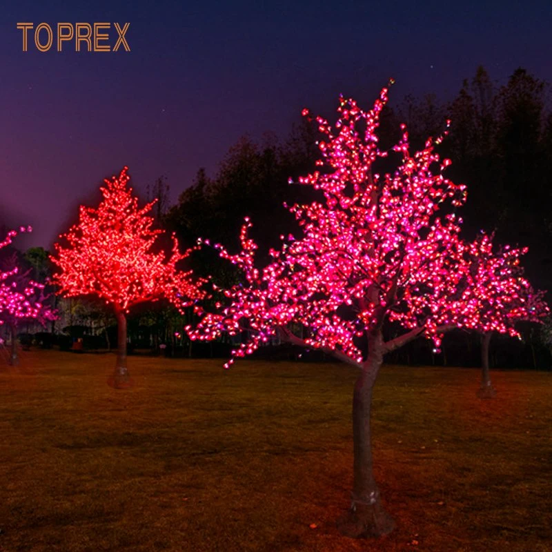 Otra parte decoraciones de cerezas de LED de alta calidad de los árboles iluminados al aire libre