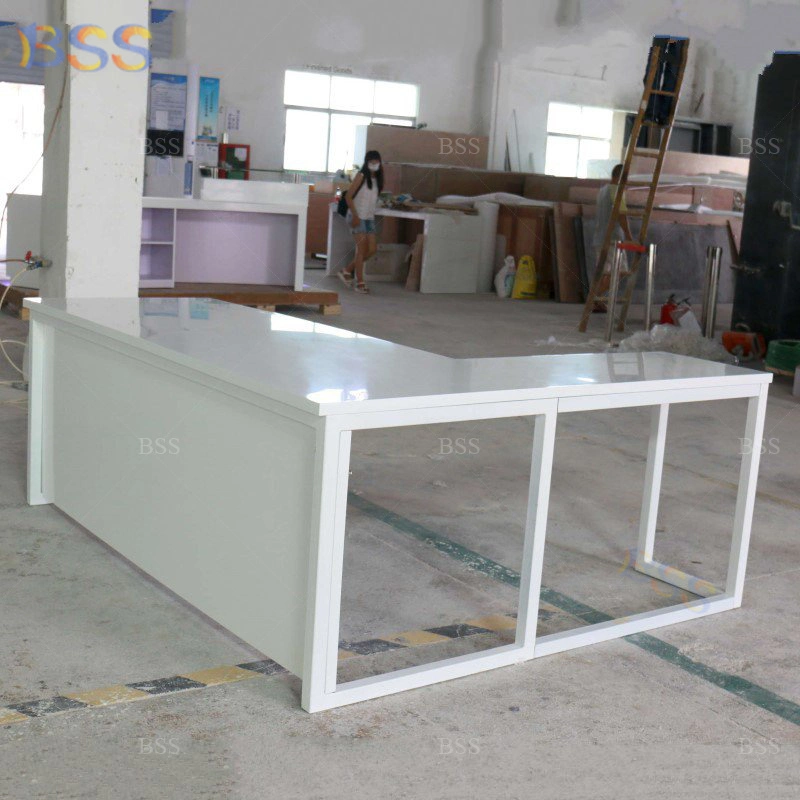 White Office Desk CEO Desk Gloss Small White Office Desk