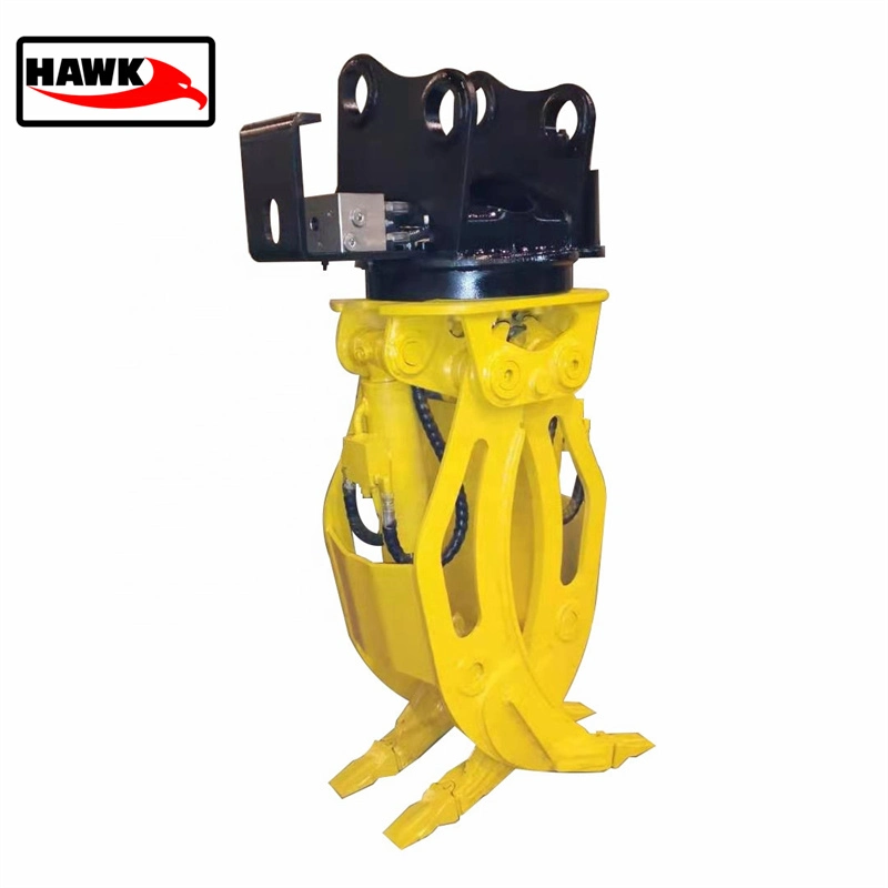 Hydraulic Rotatable Small Log Grapple Hydraulic Clipper for Excavator