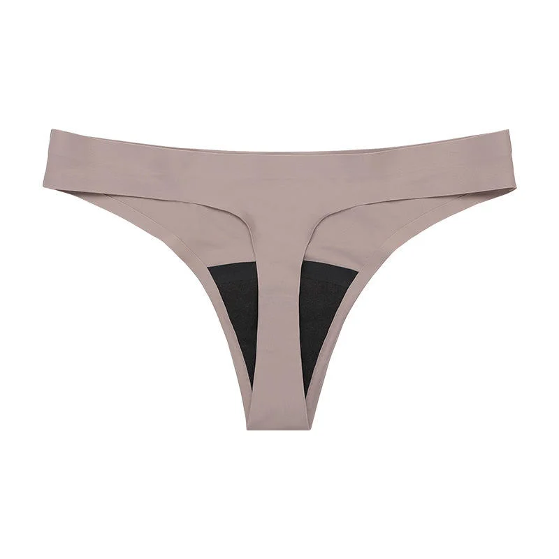 S-Shaper Menstrual Seamless Underwear for Women Low Waist Cotton Postpartum Thong Panties