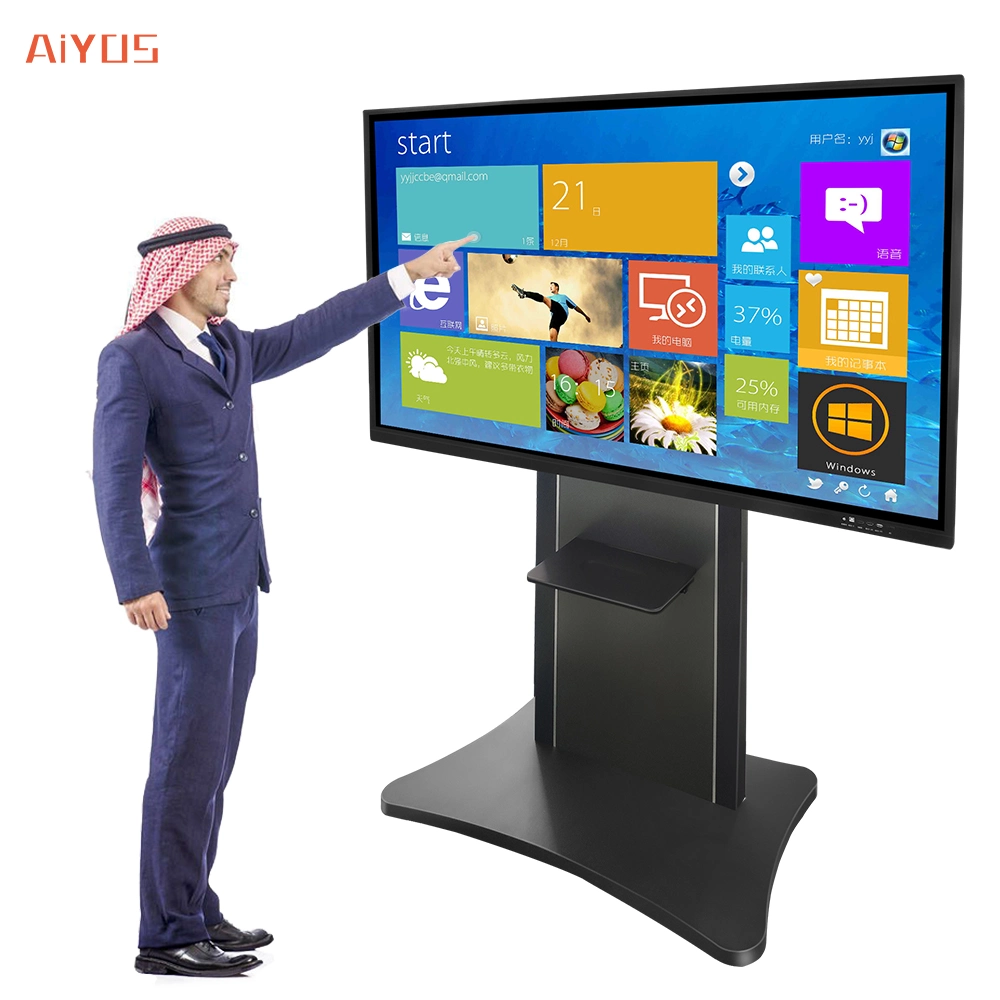 98 Inch LCD Interactive Display Screen Digital Smart Whiteboard Flat Panel