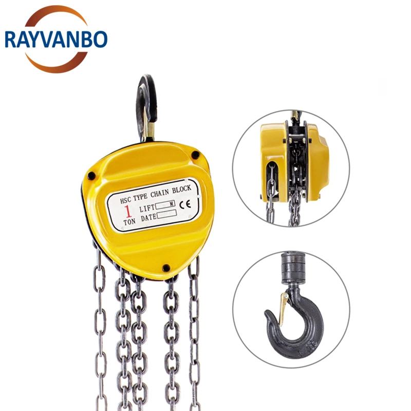 Manual Small Hand 0.5 Ton 1 Ton 2ton 3 Ton 5ton 10 Ton Manual Chain Hoist