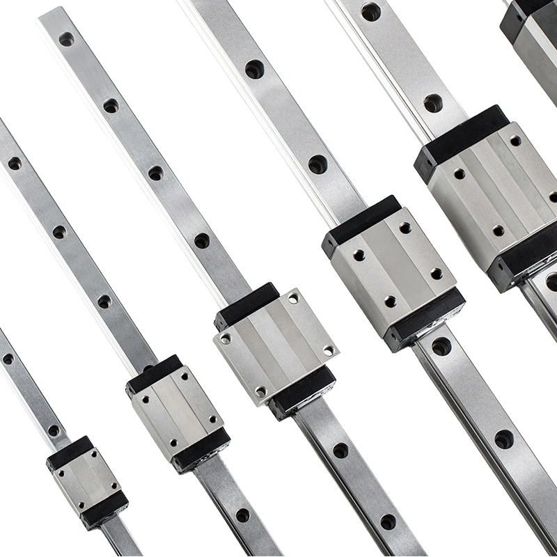 Steel Material Quality Linear Guide 15, 20, 25, 30, 35, 45, 55, 65mm Size Linear Bearing Block Linear Rail