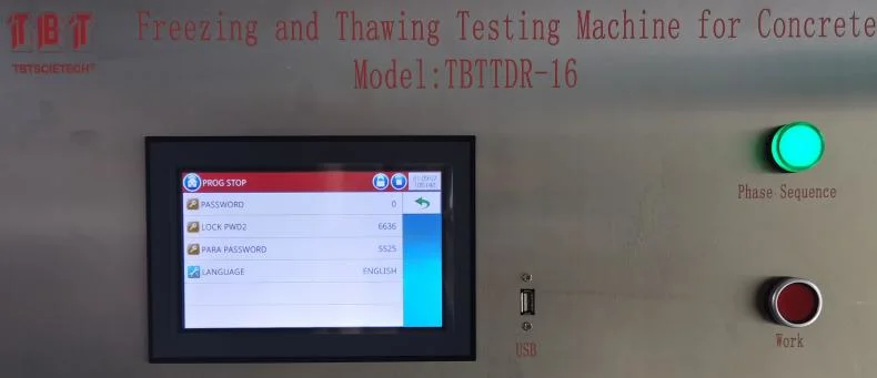 El hormigón máquina de ensayo de congelación y descongelación