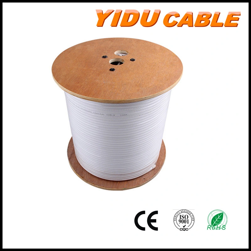 RG6 Coaxial Cable Coax Cable with Connectors F81 / RF Digital Coax for AV Cable TV Antenna and Satellite